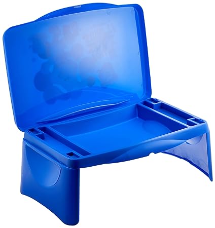 Blues clues Kids Lap Desk with Storage - Folding Lid and collapsible Design - Portable for Travel or use in Bed at Home - great 