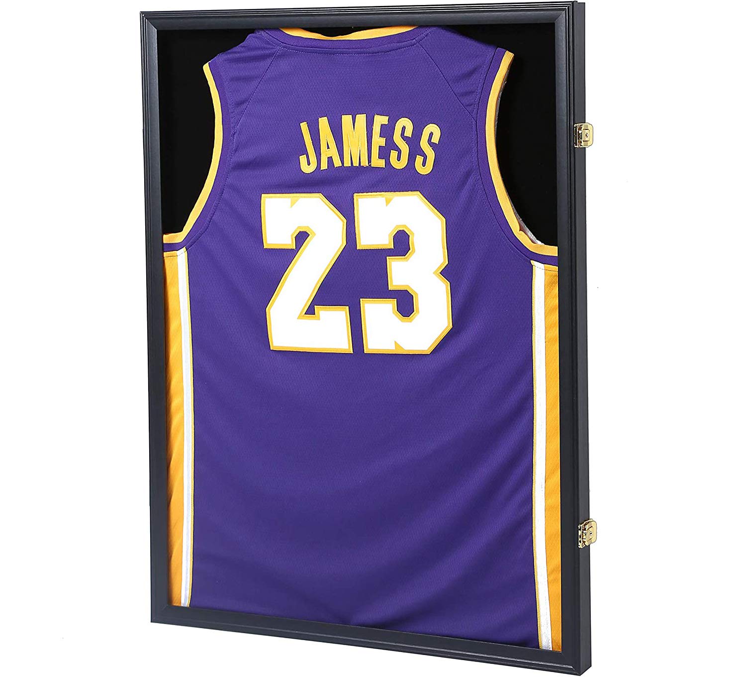 DEFAULT Jersey Display Frame case, Large Lockable Shadow Box Sports