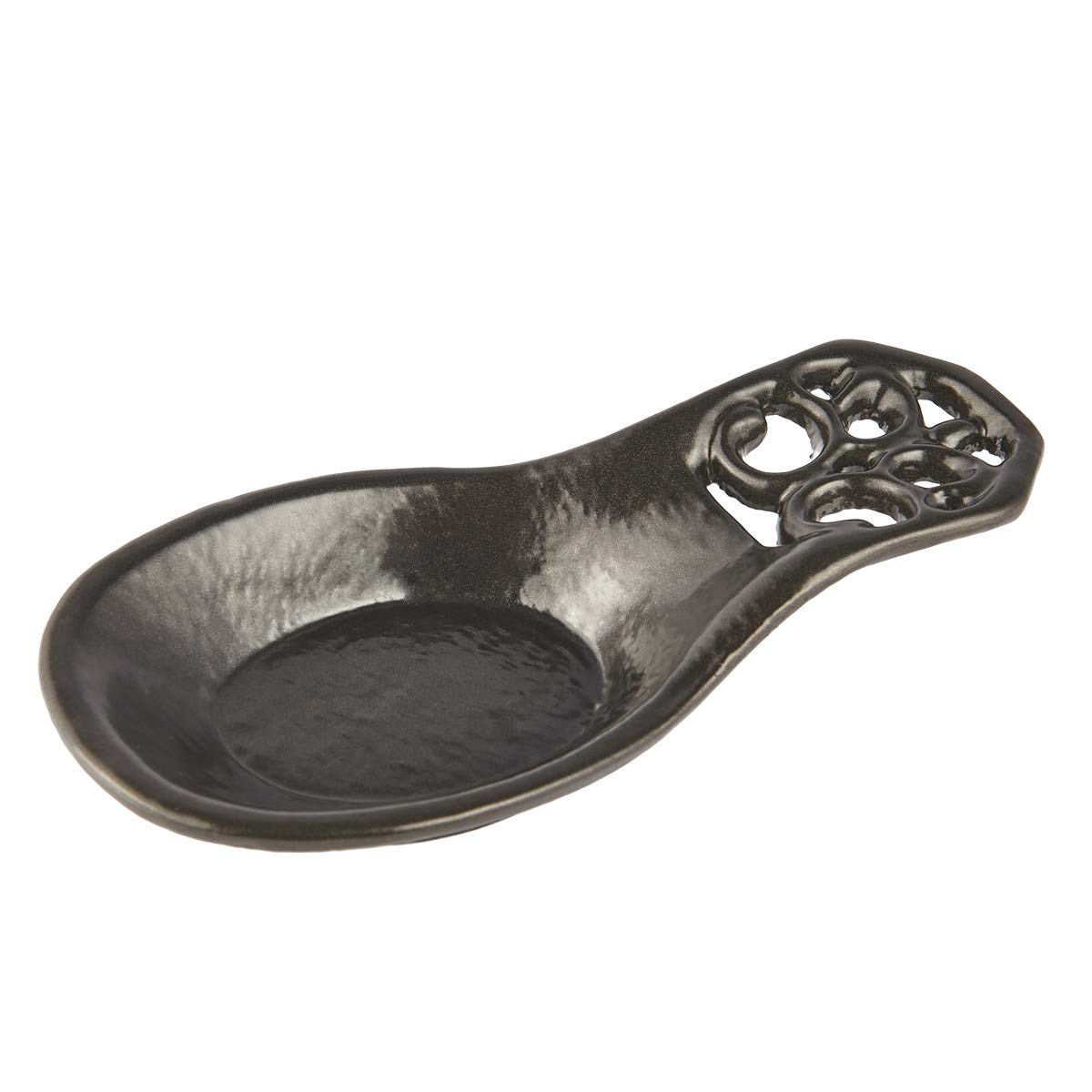 JOGREFUL Vintage Spoon Rest, Kitchen Spoon Rest Cast Iron Utensil Rest Ladle Spoon Holder For Cooking Home Decor, 793711, Coffee Gold Col
