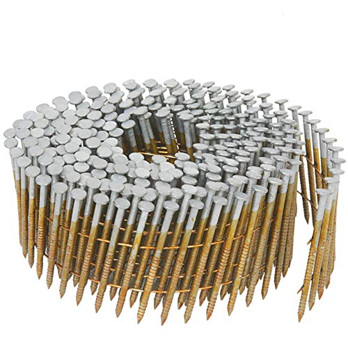 Metabo Hpt Siding Nails 1-14-Inch X 092-Inch Collated Wire Coil Full Roundhead Ring Shank Hot-Dipped Galvanized 3600 Count 13361