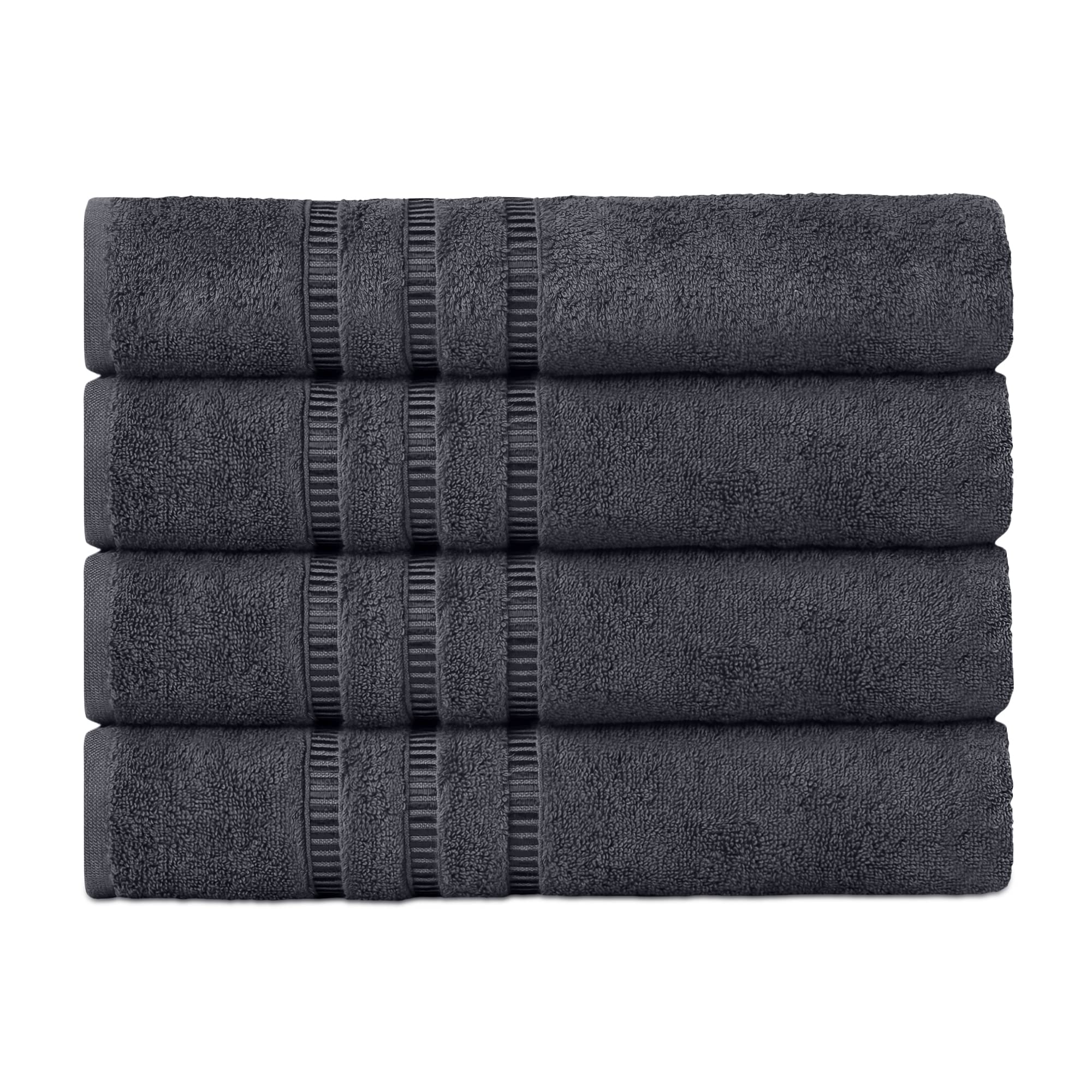 cOTTONIA Bath gray Towels for Bathroom clearance Prime Bulk grey Beach Towel for Birthday Men Dad 100% cotton Towels Set of 4 27