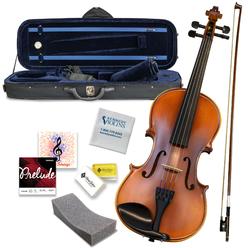 Kennedy Violins Bunnel Premier Violin Outfit 18 Size - Carrying Case And Accessories Included - Solid Maple Wood And Ebony Fittings By Kennedy V