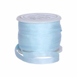 Threadart 100% Pure Silk Ribbon - 4Mm Pale Blue - No 600-3 Sizes - 50 Colors
