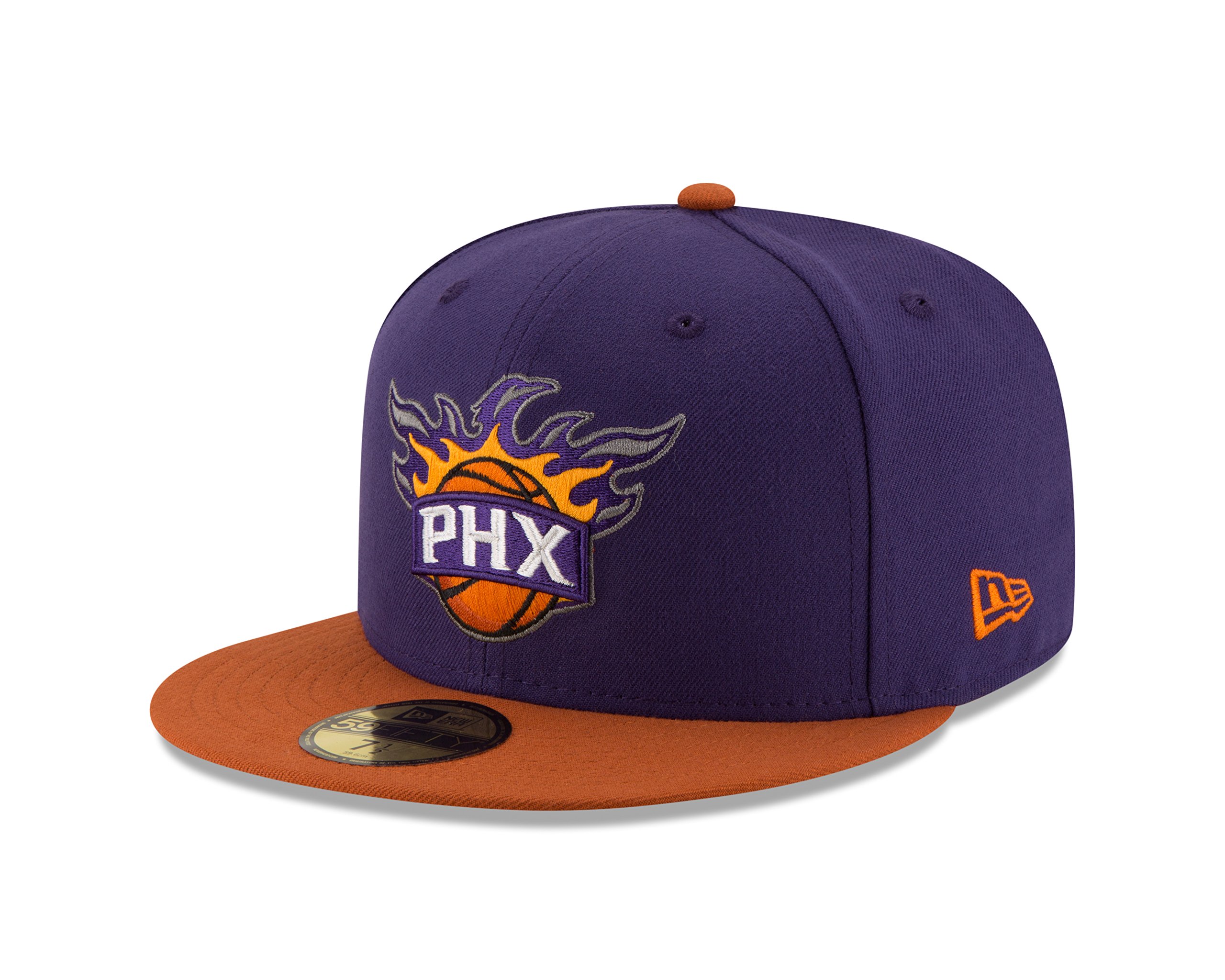 New Era Nba Phoenix Suns Mens 2Tone 59Fifty Fitted Cap , Purple , 7 34