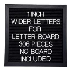 G Gamit Felt Letter Board Letters Set, 306Pcs 1Inch Wider Letters Only(No Board)
