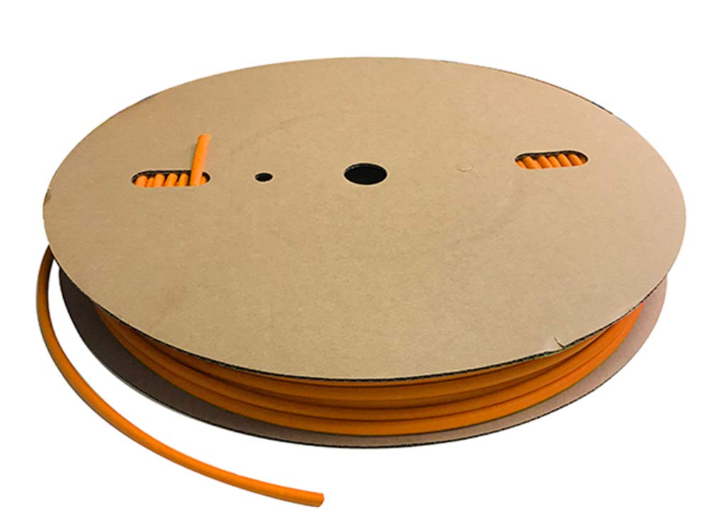 Kable Kontrol Heat Shrink Tubing - 14A Inch - 250 Ft Long, Orange Polyolefin - 2:1 Industrial Shrink Tube  Cable Sleeve For Ele