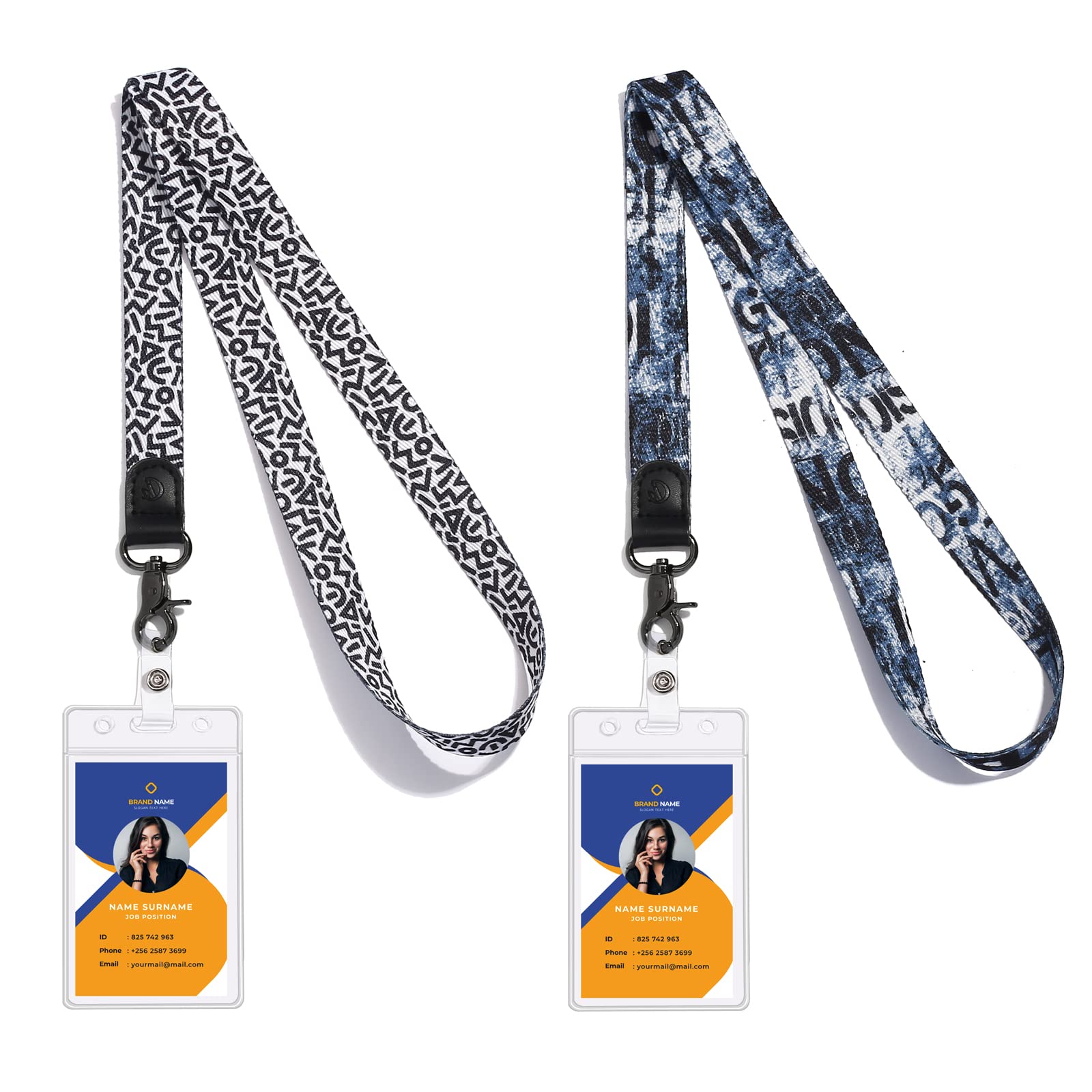 Doooze Lanyard Id Holder Neck Strap Lanyards With Waterproof Id Badge Holder Used For Id Badge Cruises Cell Phone Key