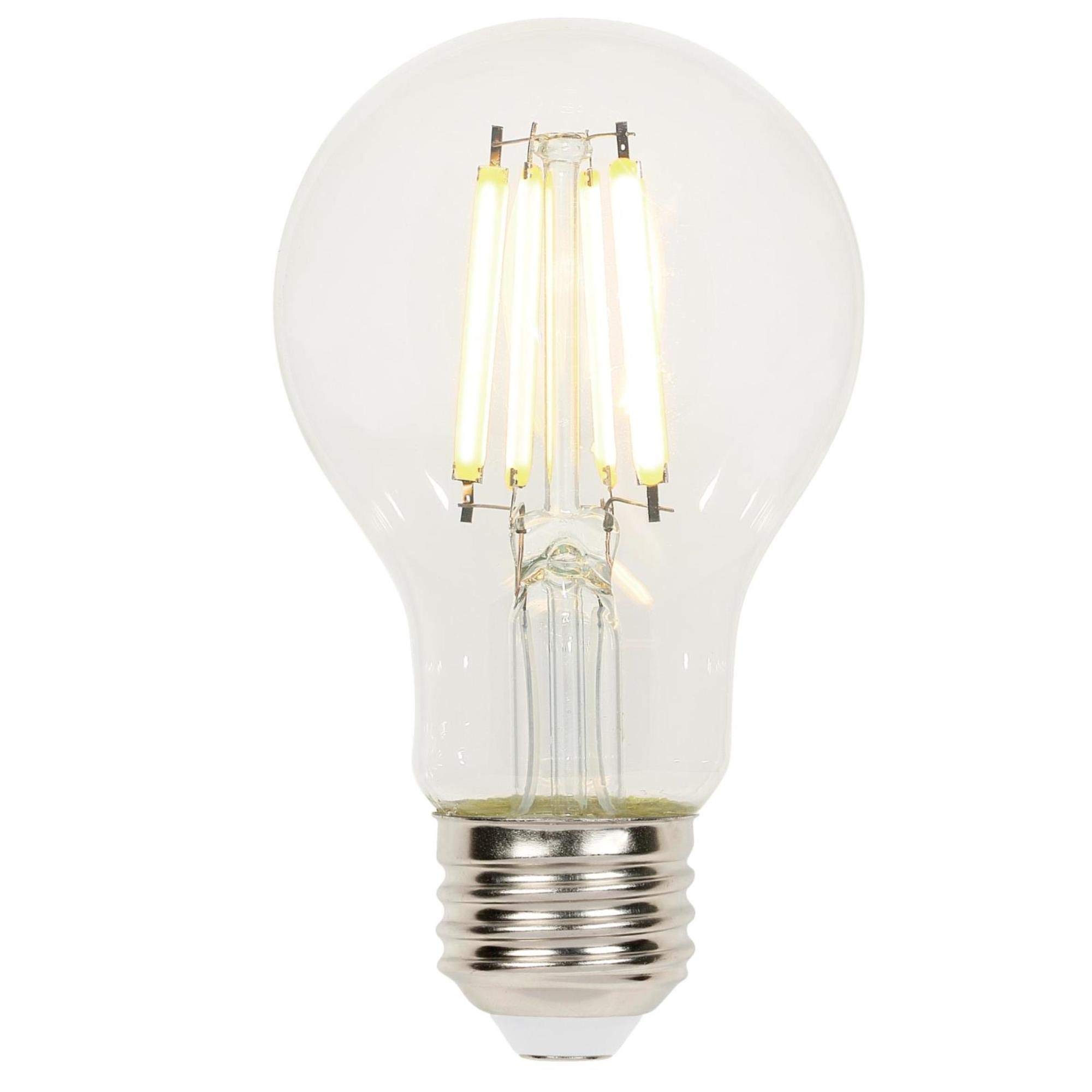 Westinghouse Lighting 5316500 65 Watt (60 Watt Equivalent) A19 Dimmable Clear Filament Led Light Bulb, Medium Base, Single