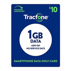 Tracfone $10 Data Add-On Card 1Gb Physical Delivery]