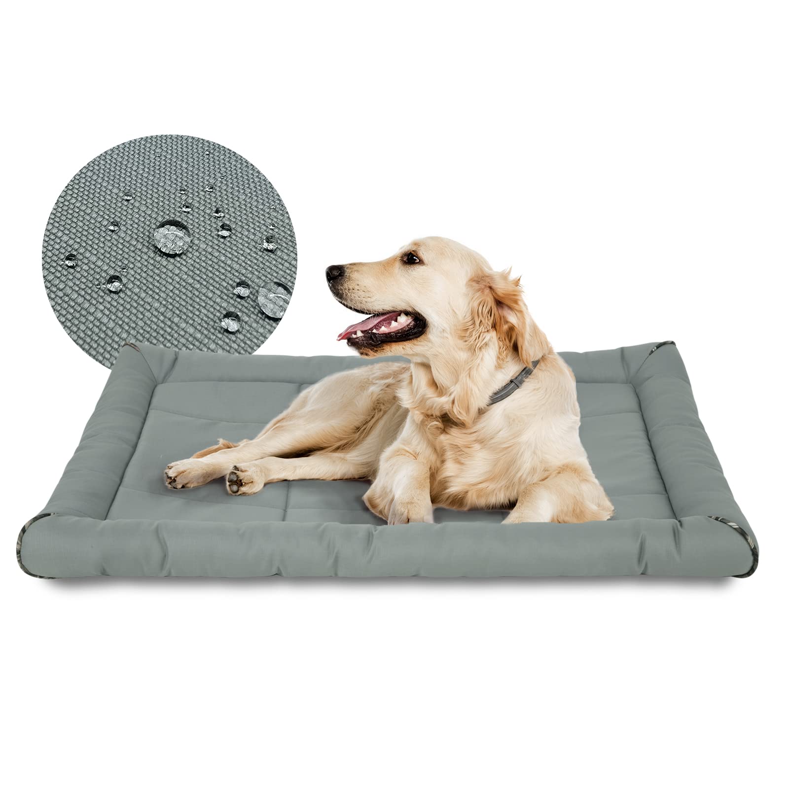 nupida Dog Crate Bed Waterproof Deluxe Plush Dog Beds with