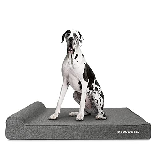 Image showcasing The Dog's Balls The Dogas Bed Orthopedic Headrest Dog Bed Xxl Grey ...