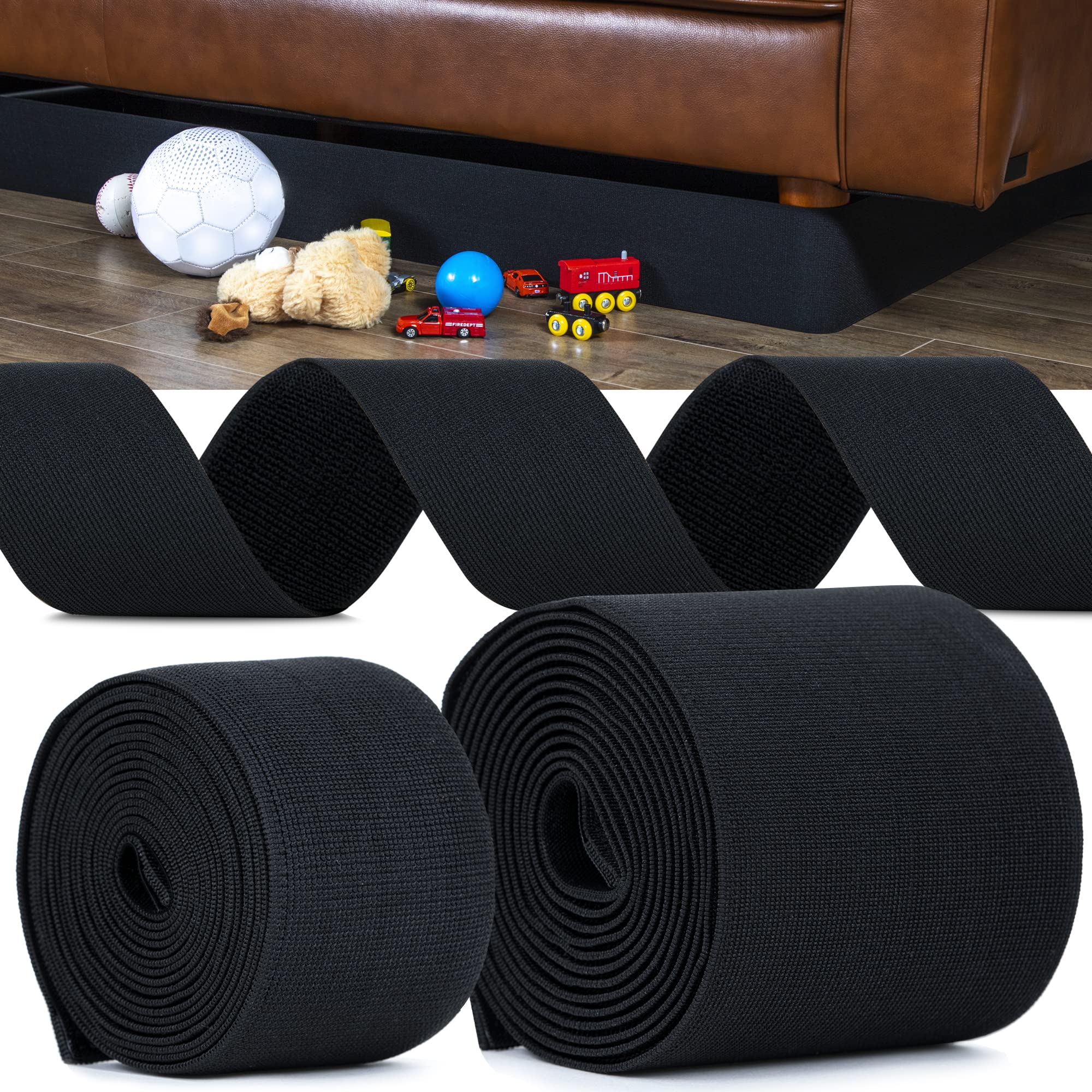 Phildahome Under Couch Blocker For Kid And Pet Toys, Toy Blocker For Under  Couch, Fits Standard Couches With Short Legs (132 X 3