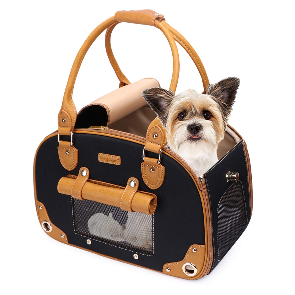 Petshome Dog Carrier Purse, Pet Carrier, Cat Carrier, Foldable Waterproof Premium Nylon Pet Travel Portable Bag Carrier For Cat 