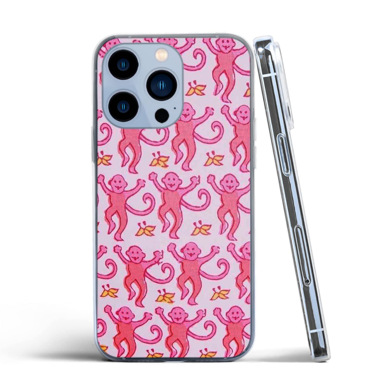 Zhuorui Phone Case Compatible With Iphone 13 Pro Max Case Pink Rabbit Waterproof Accessories Roller Charm