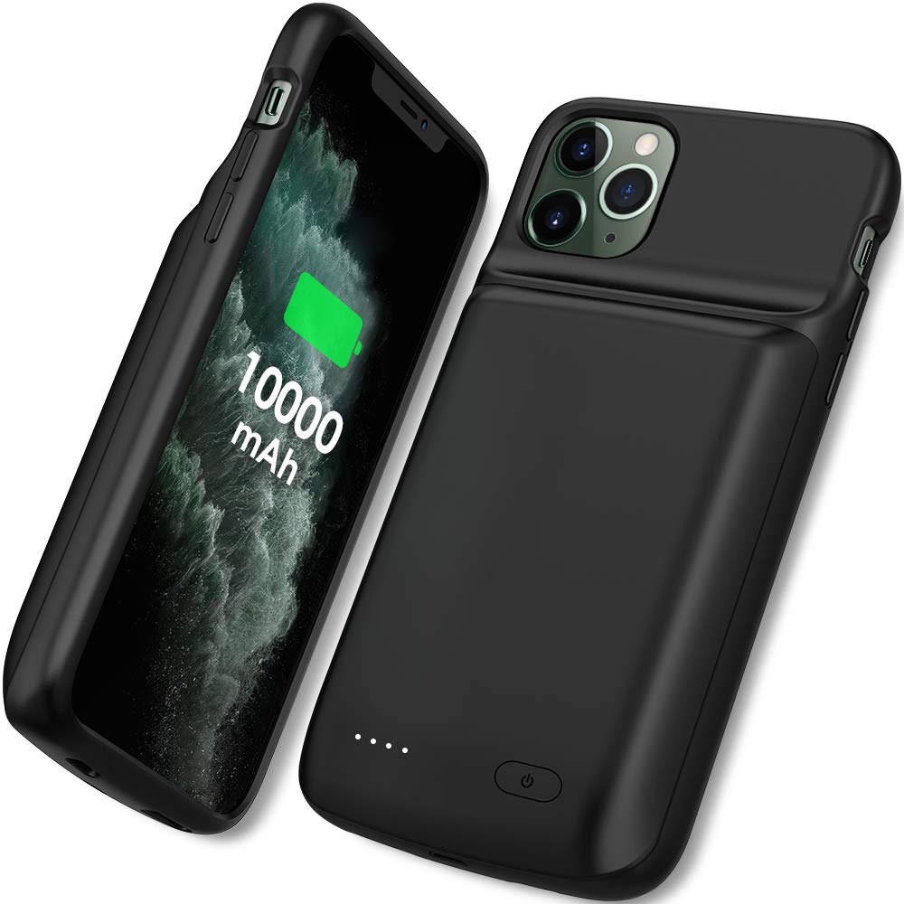 Newdery Battery Case For Iphone 11 Pro Max, 10000Mah Portable Protective Charging Case Extended Rechargeable Battery Power Bank 