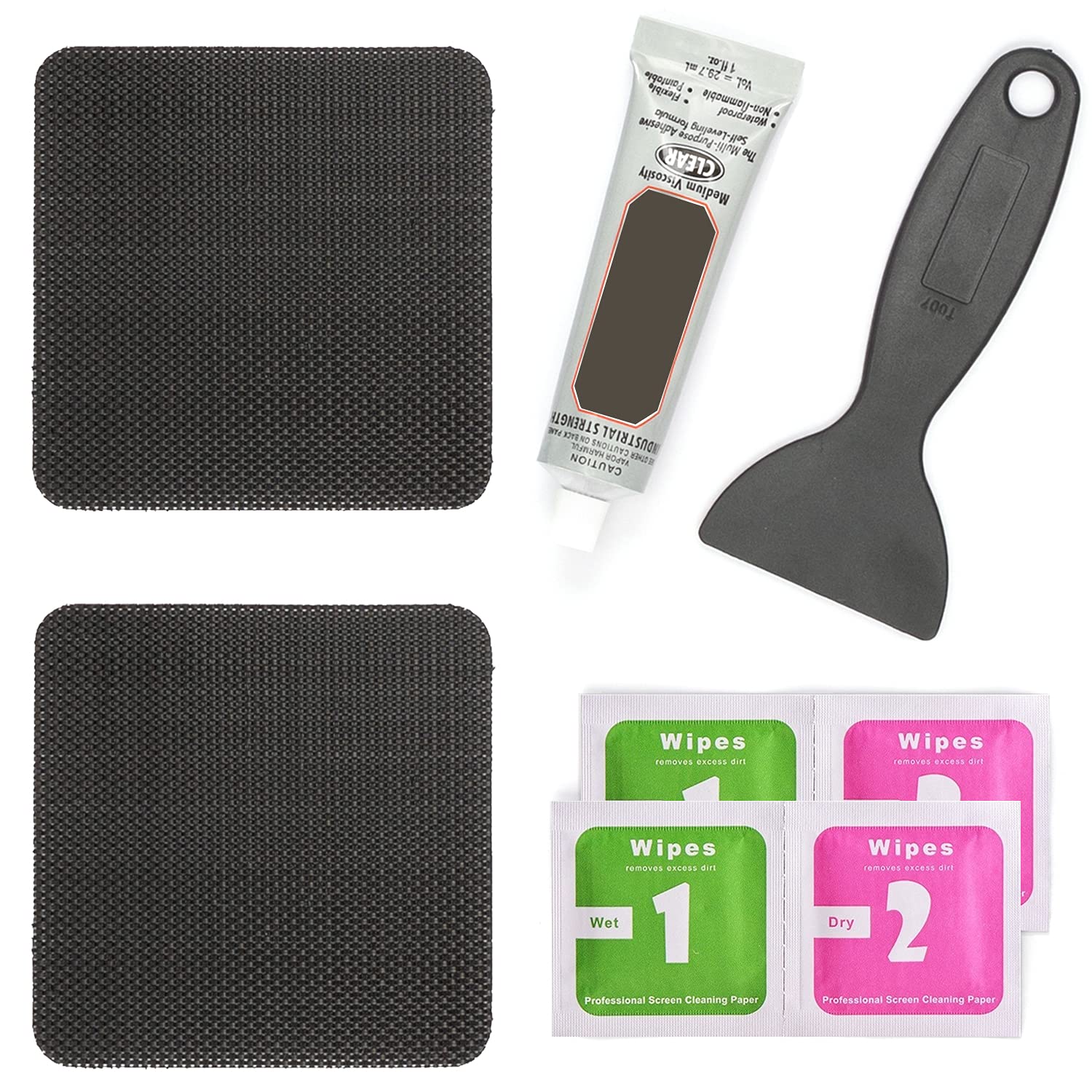 ifeolo Trampoline Patch Repair Kit 4X 4 Square On Patches Repair Trampoline Mat Tear Or Hole In A Trampoline Mat(2 Piece)