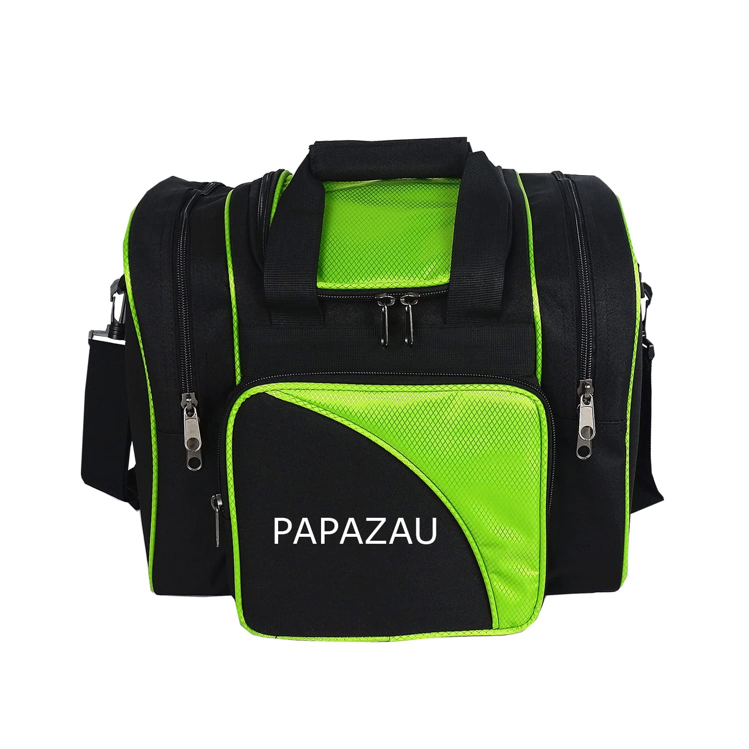 Papazau Bowling Bag For Single Ball - Single Ball Tote Bag With Padded Ball Holder - Fits A Single Pair Of Bowling Shoes Up To M