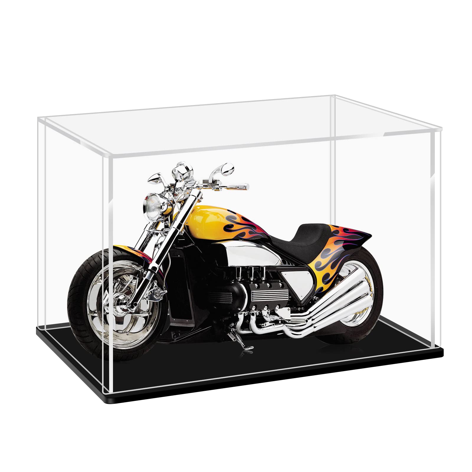 Lanscoery Clear Acrylic Display Case For Collectibles, Assemble Cube Display Box Stand Dustproof Protection Showcase For Action 