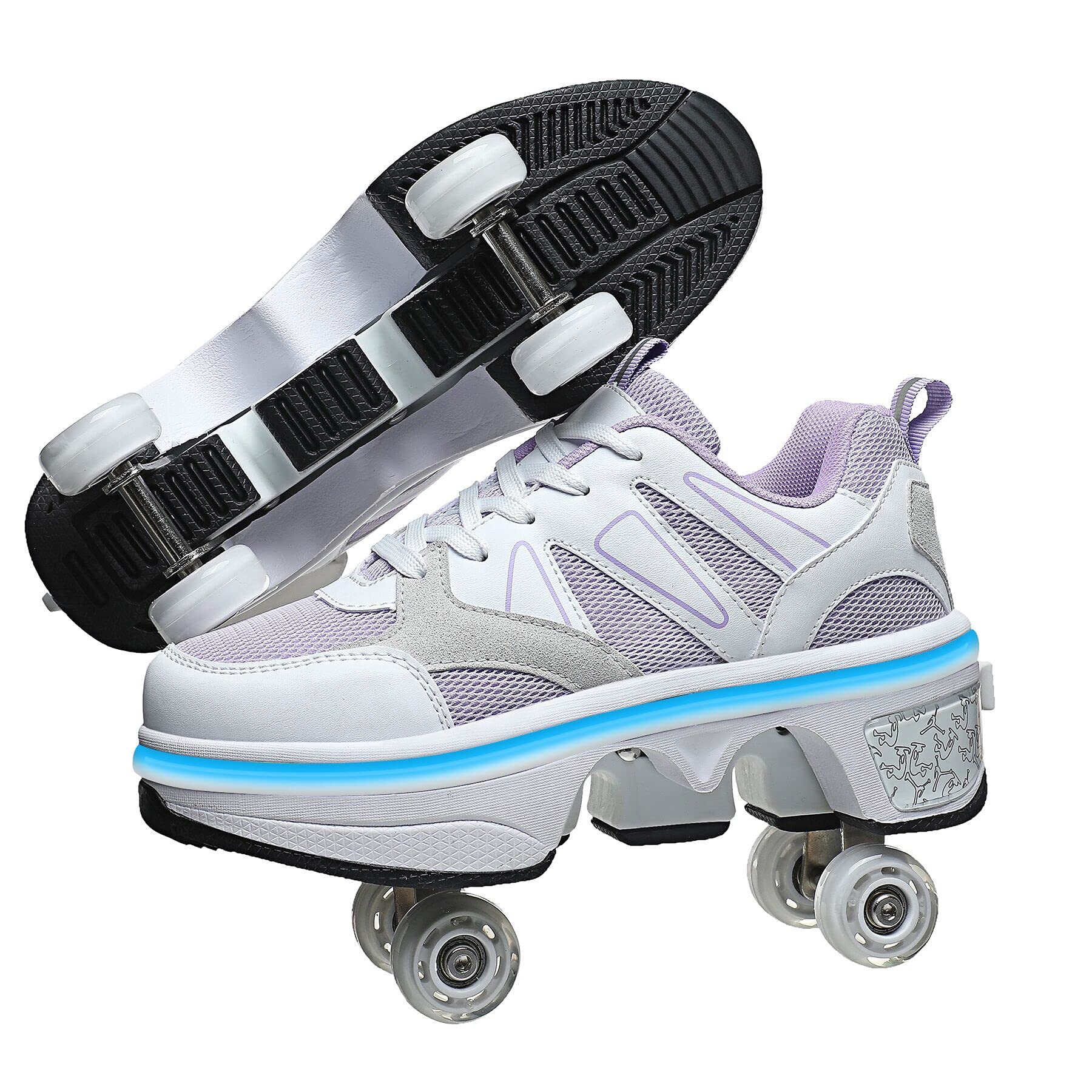 Walking Shoes Roller Shoes With Built In Wheels KOFUBOKE LED Women