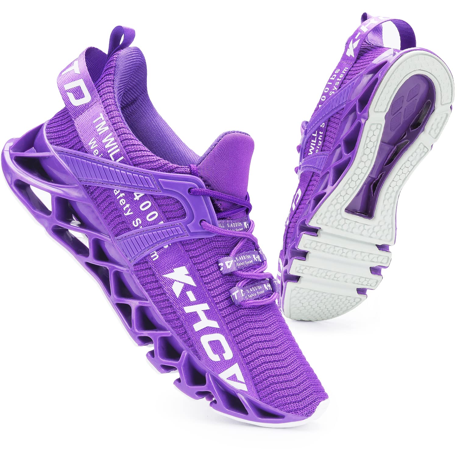 Kcvtd Steel Toe Shoes For Women Safety Work Shoes Comfortable Steel Toe Sneakers Puncture Proof Slip On Sneakers Women Purple