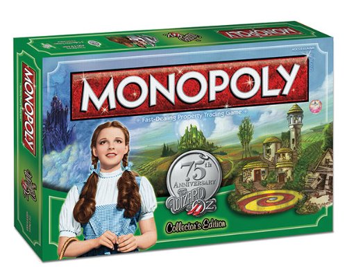 Monopoly The Wizard Of Oz Board Game, 75Th Anniversary Collectors Edition