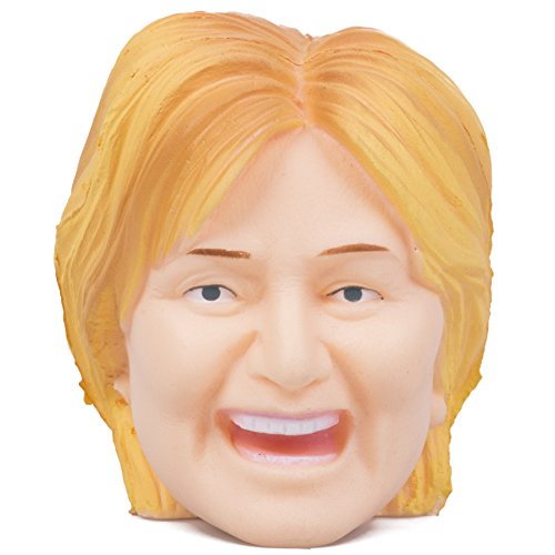 Play Visions Hillary Clinton Squash & Toss Political Head - Create All Kinds Of Facial Expressions By Squeezing Her Head! - Thro