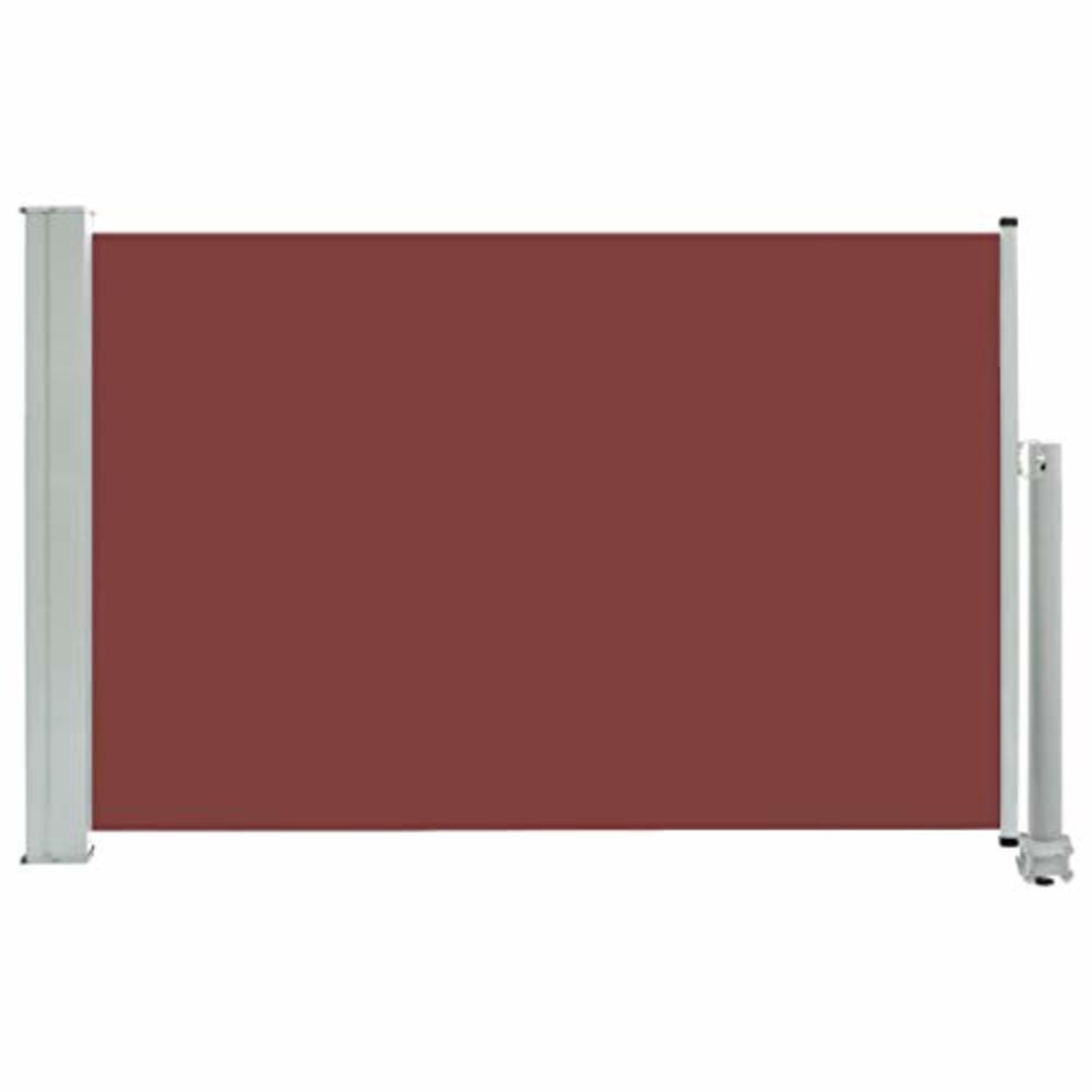 vidaXL Great-Hyc Patio Retractable Side Awning 23.6X118.1 Brown
