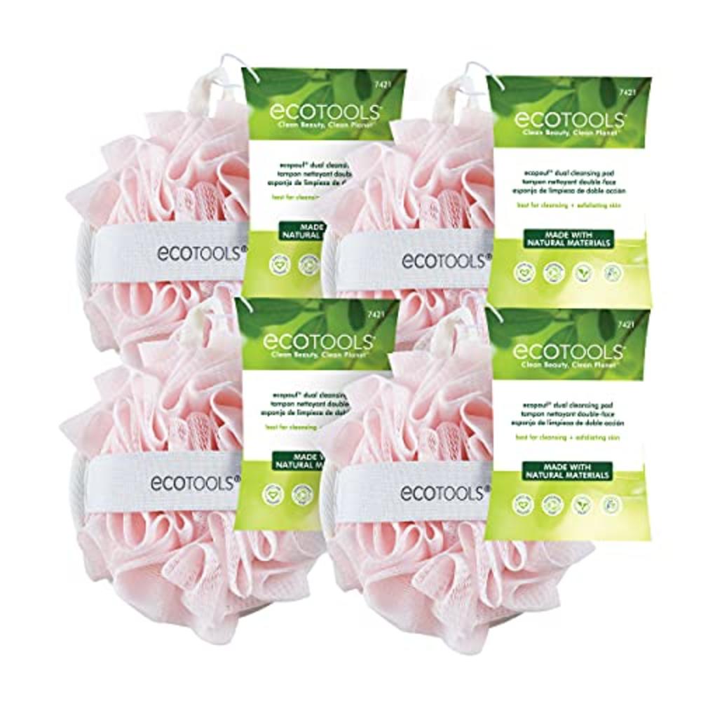 Ecotools Ecopouf Dual Cleansing Pad, 4 Count