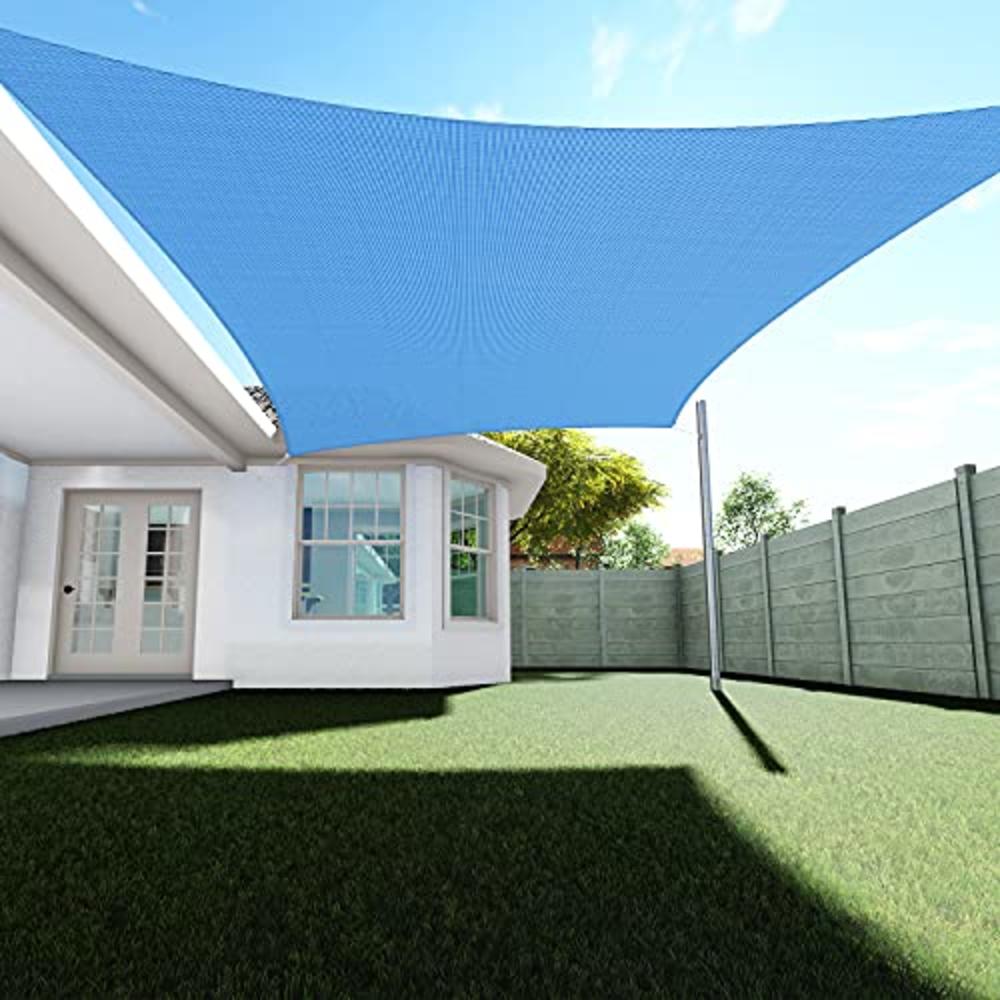 Tang Sunshades Depot Blue 7' X 13' Sun Shade Sail Permeable Canopy Cover Customize Commercial Standard 180 Gsm Hdpe