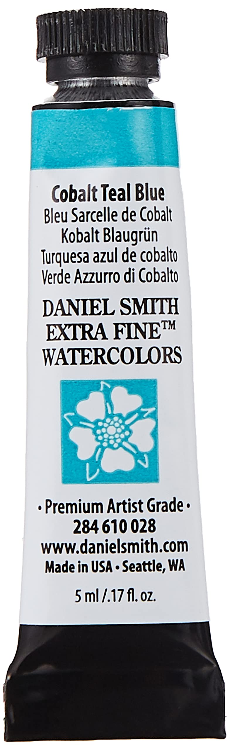 Daniel Smith Extra Fine Watercolor Paint, 5Ml Tube, Cobalt Teal Blue, 284610028