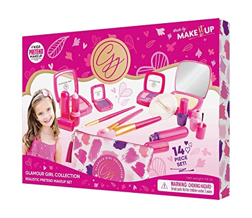 Make It Up, Glamour Girl Pretend Play Makeup Set For Children - Great For Little Girls & Kids (Not Real Makeup) [Toy]