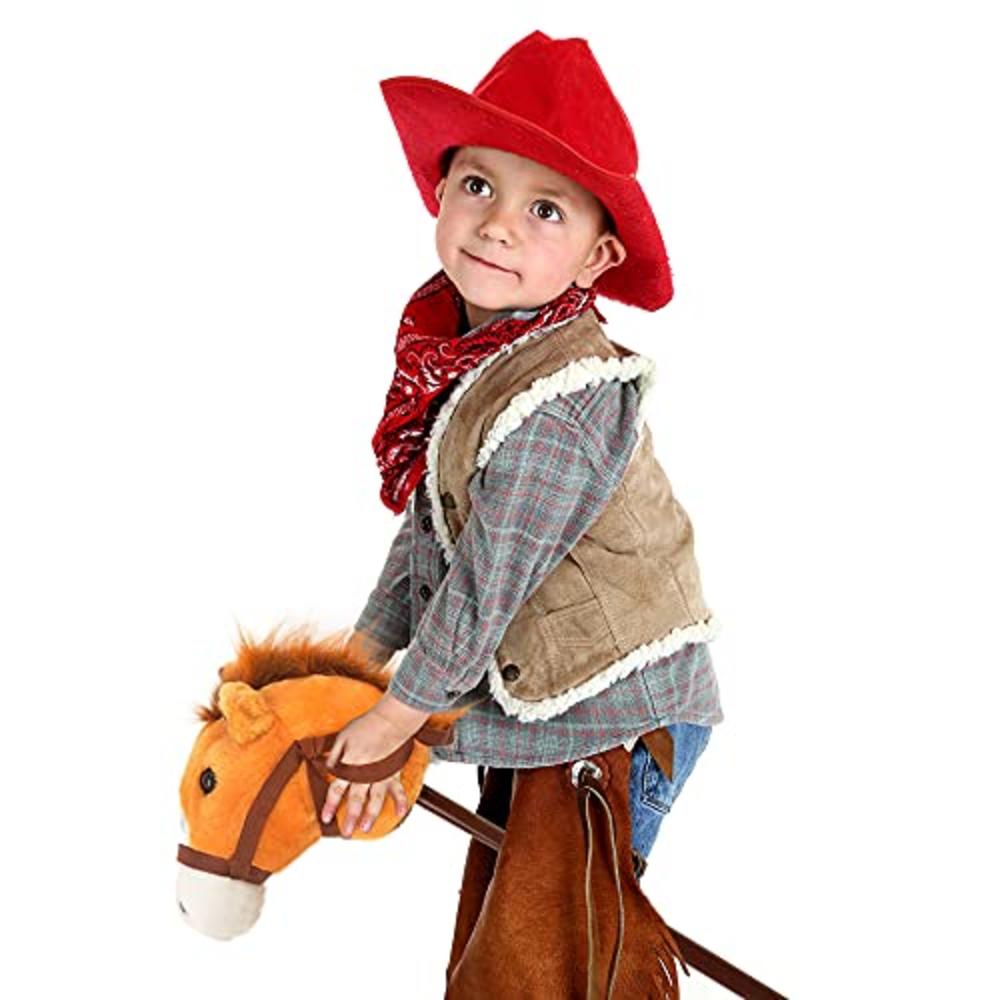 Linzy Hobby Horse, Galloping Sounds With Adjustable Telescopic Stick, Brown 36