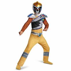 Disguise Gold Power Rangers Costume For Kids. Official Licensed Gold Ranger Dino Charge Classic Power Ranger Suit With Mask For Boys & Gi