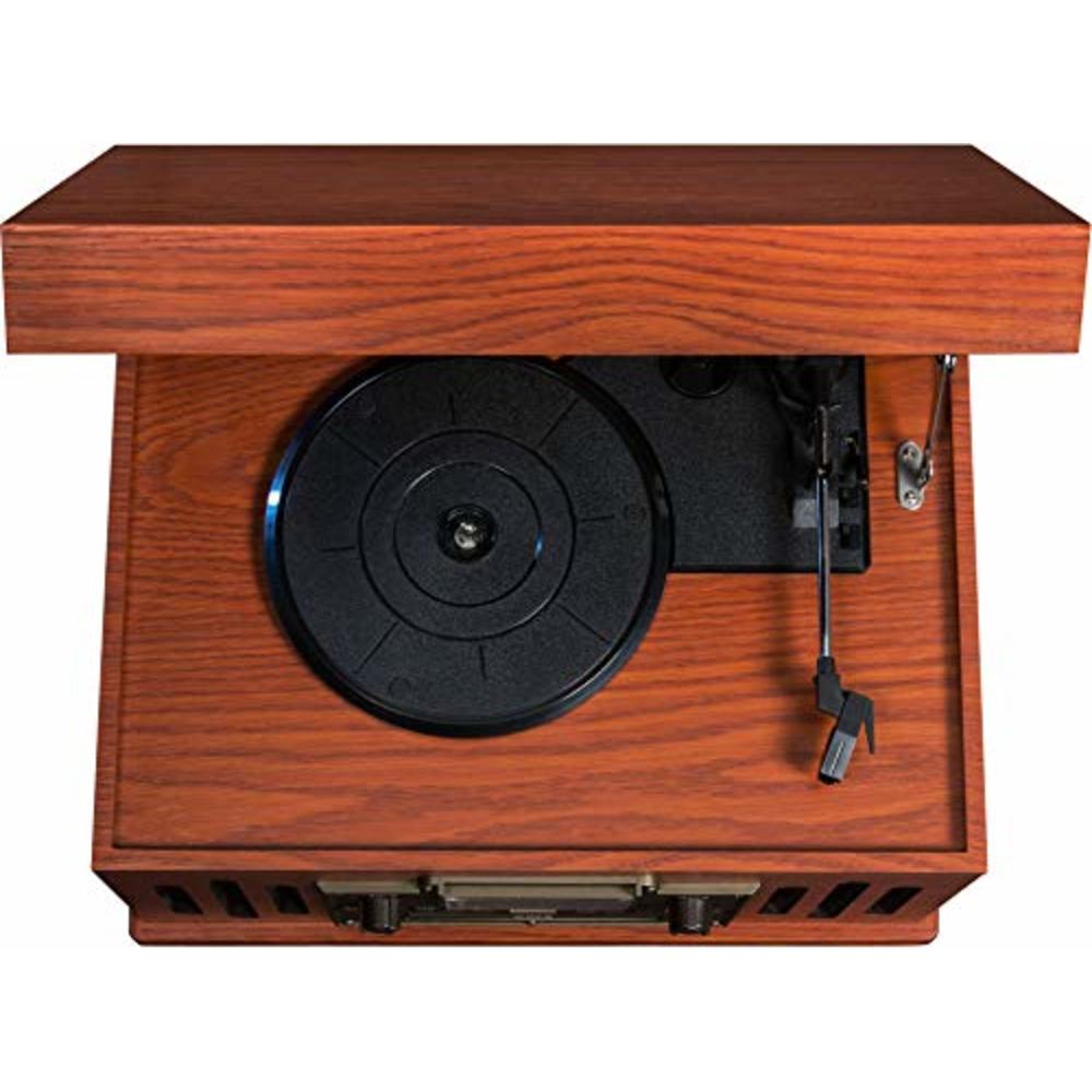 Crosley Cr704D-Pa Musician 3-Speed Turntable With Radio, Cd/Cassette Player, Aux-In And Bluetooth, Paprika
