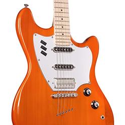 Guild Guitars Surfliner Solid Body Electric Guitar Sunset Orange - Classic Styling With Modern Features, Guild Rocker Pickup Swi