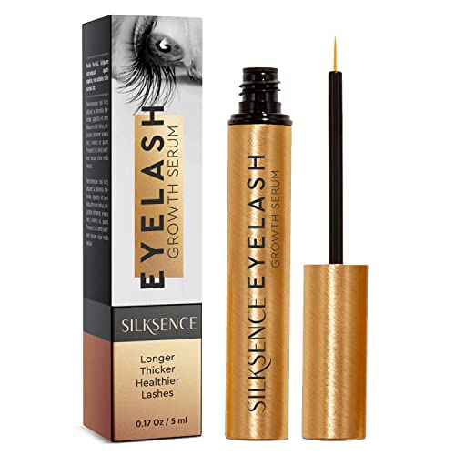 SILKSENCE Silksence Upgraded Eyelash Growth Serum, Premium Lash Serum And  Eyebrow Enhancer, Lengthen And Strengthen Eyelashes, Achieve Lon