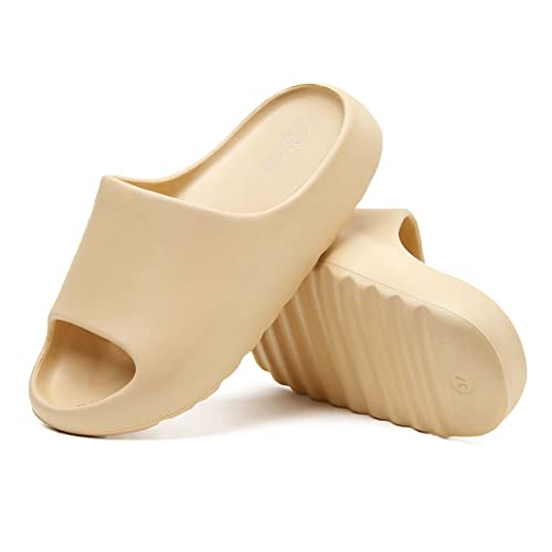 youermei Platform Pillow Slippers Slides For Women And Men, Eva Anti-Slip Cloud Slippers Lightweight Spa Open Toe Shower Sandals For Indo