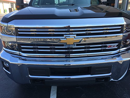 Hubcaps Plus Chrome Grille Overlay Insert For 2015-2016 Chevy Silverado 2500, 3500, Z71