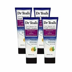 DR TEAL'S Dr Teals Pure Epsom Salt Foot Cream, Moisturize & Soften, 8 Oz Per Tube (4 Tubes) By Dr Teals