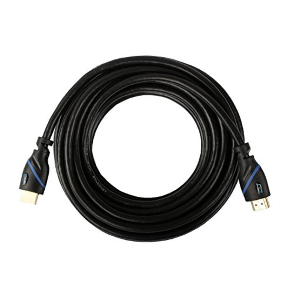 C&E 20 Ft (6 M) High Speed Hdmi Cable Male To Male With Ethernet Black (20 Feet/6 Meters) Supports 4K 30Hz, 3D, 1080P And Audio Retu