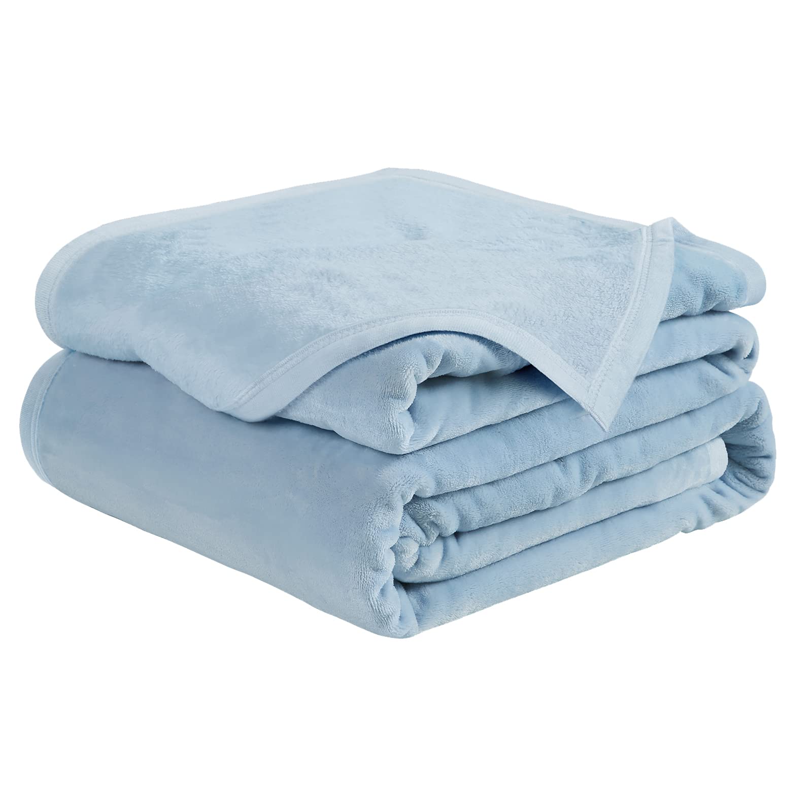 EASELAND Easeland Soft King Size Blanket Warm Fuzzy Microplush Lightweight  Thermal Fleece Blankets For Couch Bed Sofa 90X108 Inch,Washed