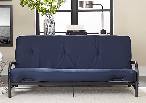 Dorel Dhp 8 Polyester Futon Mattress Sofa Bed, Full, Blue