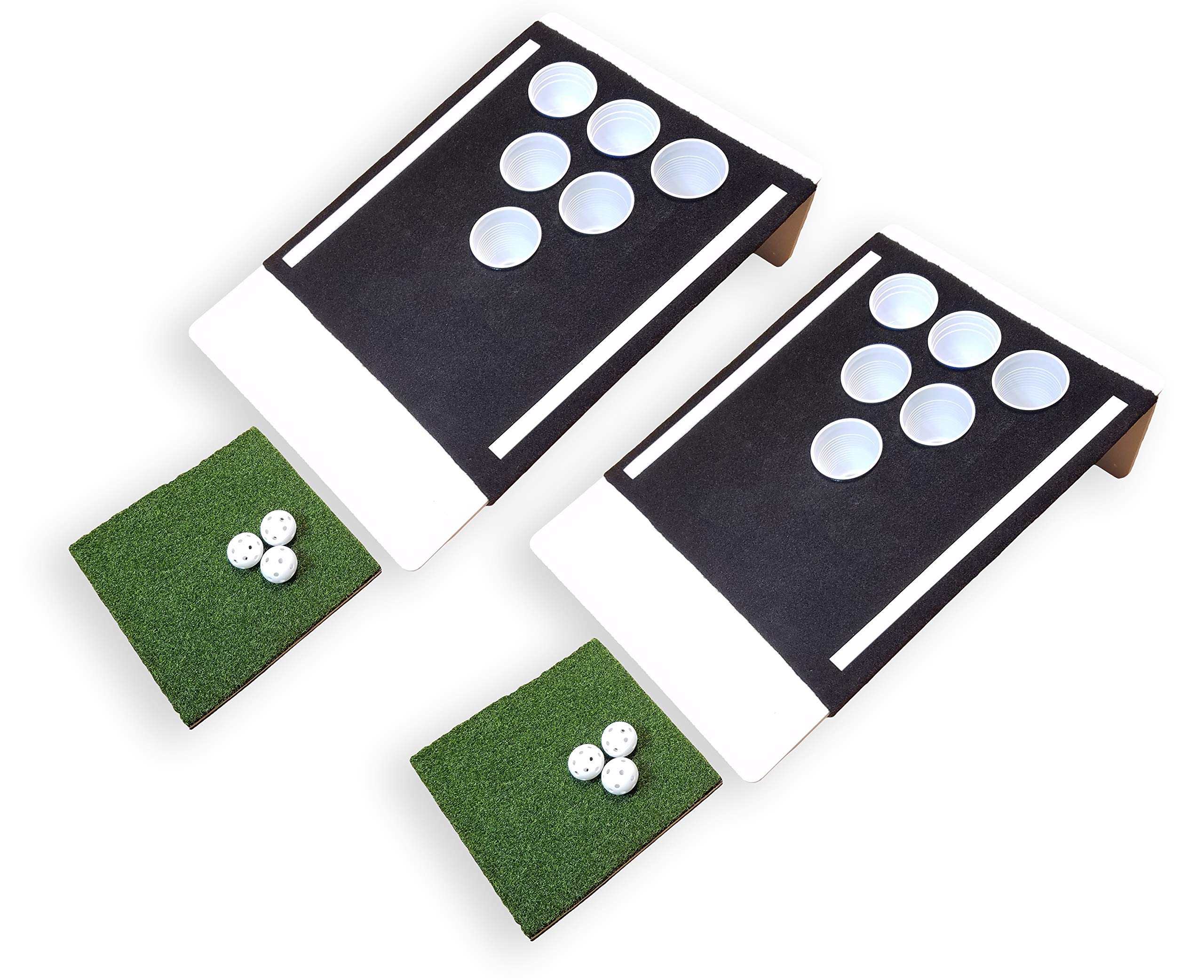 Beer Pong Golf: The Original Eco-Friendly Tailgate Edition - Black