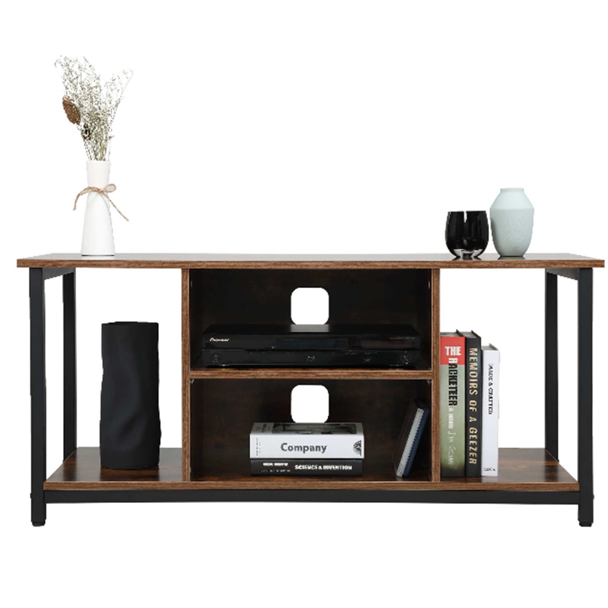 Malibu Bum Tv Stand For Tv Up To 50 Inch 3 Tier Entertainment Center Modern Tv Stand Media Console Table With Open Shelving Stor