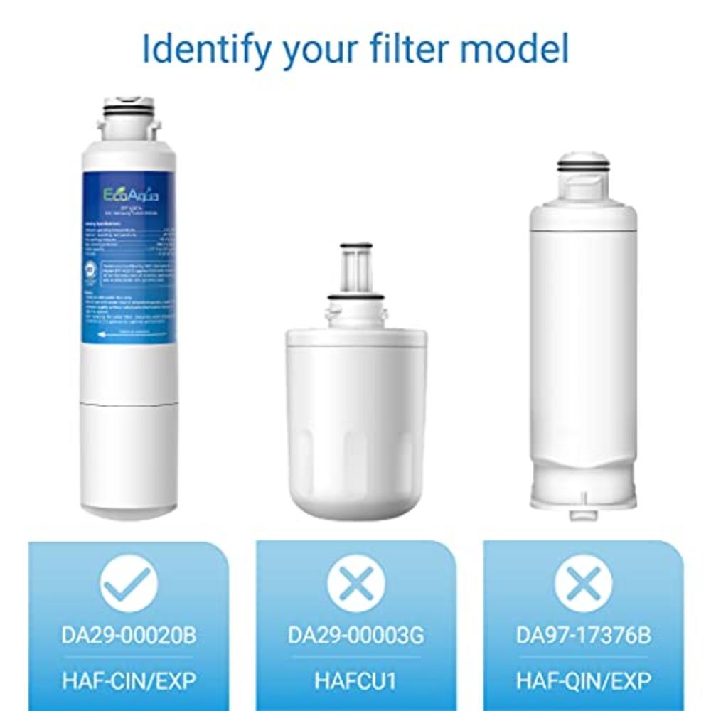 Ecoaqua Eff-6027A Replacement Filter, Replacement For Samsung Da29-00020B, Da29-00020A, Haf-Cin/Exp, 46-9101 Refrigerator Water 