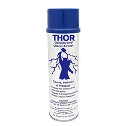 THOR 18 Oz. Thor Stainless Steel Cleaner & Polish (1 Can): Clean And Polish Stainless Steel Appliances Including Brass, Copper, Alumi