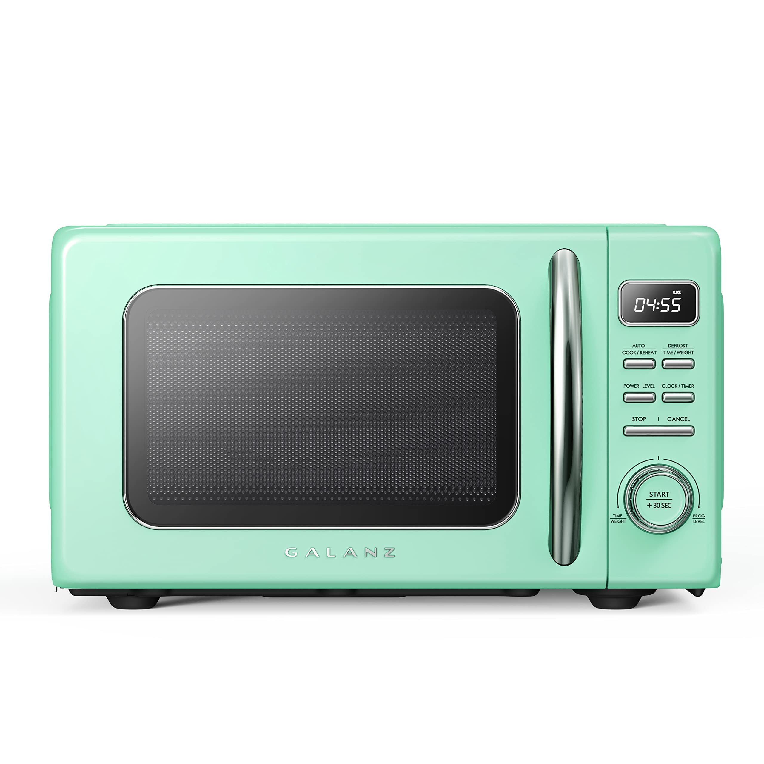 Galanz Glcmkz07Gnr07 Retro Countertop Microwave Oven With Auto Cook & Reheat, Defrost, Quick Start Functions, Easy Clean With Gl