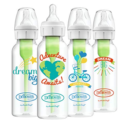 Dr. Browns Options+ Anti-Colic Baby Bottle - Dream/Adventure - 8Oz - 4Pk