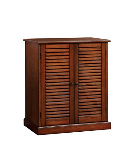 Furniture Of America Laires 5-Shelf Enclosed Shoe Cabinet, Oak
