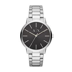 AX Armani Exchange Armani Exchange Mens Cayde Stainless Steel Watch, Color: Silver/Black Steel (Model: Ax2700)